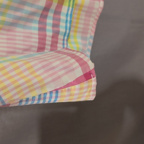 Colorful Plaid Women's Top 3X - Picture 5 of 9